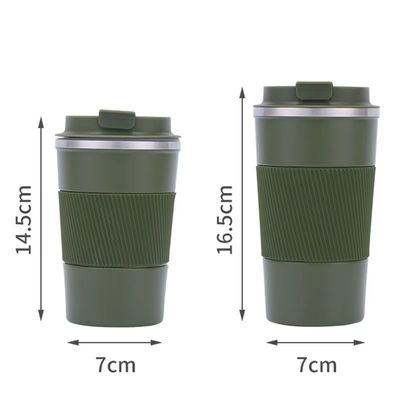acheter Portable 12 oz 17 oz Eco-friendly 304 étui de voyage en acier inoxydable pour le café étui isolé sous vide pour toutes les boissons chaudes ou glacées online manufacture