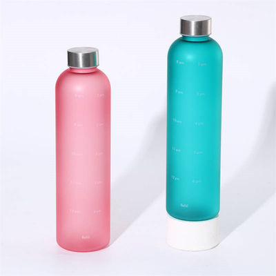 acheter Bouteille d'eau en plastique glacée de 1 litre 1000 ml Bouteille de boisson sans BPA Safe avec couvercle en cuivre online manufacture