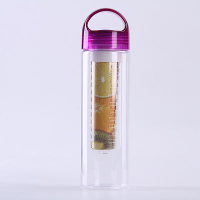 acheter Bouteille d'eau imperméable 700ml 800ml Impression personnalisée BPA libre Fruit isolé Bouteille d'eau infuseuse 32 oz Parfait pour les voyages en plein air Facile à nettoyer et assembler online manufacture