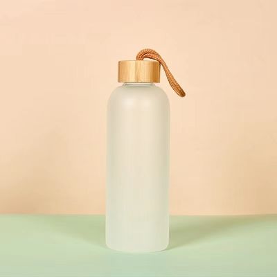 acheter Bouteille d'eau en verre de 500 ml 750 ml de qualité supérieure Bouteilles de boissons sportives personnalisées à manche en silicone élégantes et pratiques pour toutes les activités quotidiennes à l'intérieur et à l'extérieur online manufacture