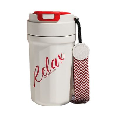 acheter 460 ml à double paroi étanche à vide étanche au café thermos 16 oz en acier inoxydable étanche avec couvercle pliable Temps d'isolation plus long online manufacture