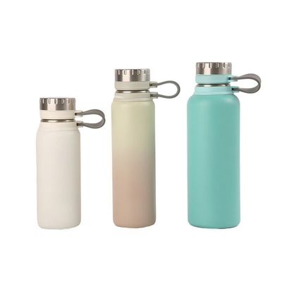 acheter 500/700/1000ml Bouteille d'eau en acier inoxydable 1 litre Bouteille d'eau isolée sous vide en acier inoxydable à double paroi online manufacture