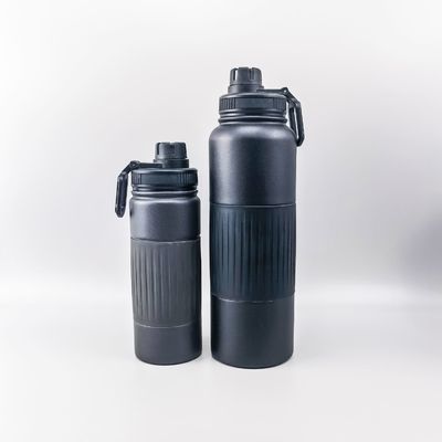 acheter 550/750/960/1200/1800ML Flacon en acier inoxydable 1,8 litre Bouteille à double paroi en acier inoxydable avec poignée en silicone Design durable online manufacture