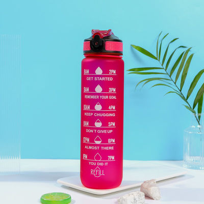 acheter Une bouteille d'eau potable personnalisée et sans BPA, avec une marque horaire et une paille pour vous assurer de boire suffisamment d'eau toute la journée. online manufacture