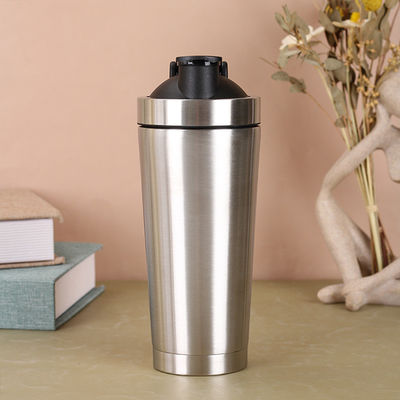 acheter Bouteille de mélangeur de protéines à double paroi sous vide isolée en acier inoxydable Bouteille de mélangeur de protéines petite 25 oz 739 ml sans BPA online manufacture
