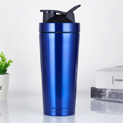 acheter Bouteille de shaker en acier inoxydable sans bruit 24 oz bouteilles de shaker en métal isolé pour mélanges de protéines et pré-entraînement 100% étanche online manufacture