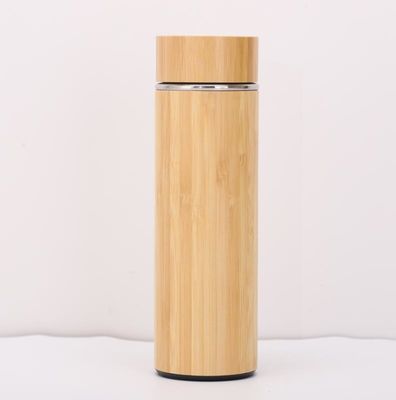 acheter Tablette de voyage en bambou isolée avec filtre à infuser Manche pour le café chaud ou le thé froid Set cadeau de tasse de café en acier inoxydable pour les amateurs de thé Maintient les boissons chaudes plus longtemps online manufacture