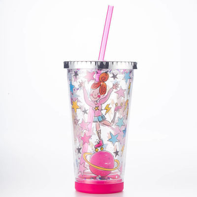 acheter Anti-fuite autocollant bricolage tasse de paille portable et pratique tasse à boire tasse en plastique étudiant haute apparence online manufacture