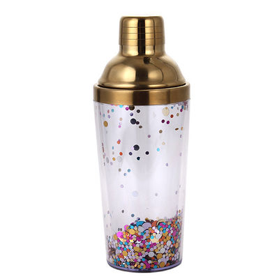 acheter Nouveau verre à cocktail transfrontalier en acier inoxydable avec échelle gravée, verre à thé au lait 450ML online manufacture