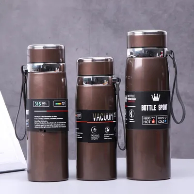 acheter Fourniture transfrontalière exclusive de 316 thermos en acier inoxydable Mug portable Sling bouilloire de voyage grande capacité bouteille d'eau de sport en plein air lot online manufacture