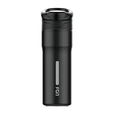 acheter 450 ml Portable à double paroi personnalisé bouteilles d'eau en acier inoxydable en vrac Bouteille d'eau de voyage en acier inoxydable avec poignée en haut Design simple online manufacture