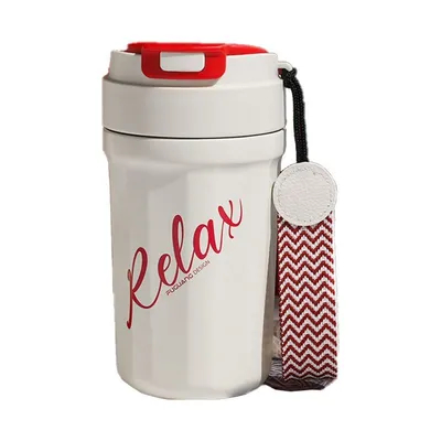 acheter 460 ml à double paroi étanche à vide étanche au café thermos 16 oz en acier inoxydable étanche avec couvercle pliable Temps d'isolation plus long online manufacture