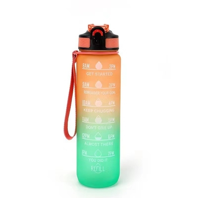 acheter Grande capacité élégant réutilisable écologique 1 litre bouteille d'eau salle de sport bouteille d'eau en plastique à l'épreuve des fuites et un clic ouvrir logo personnalisé online manufacture