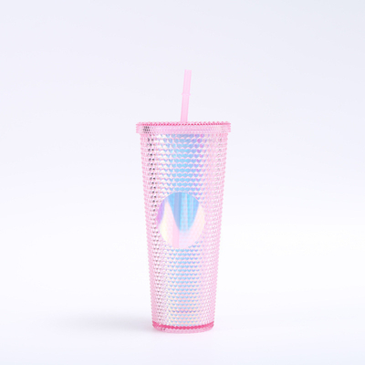 acheter Pour la personnalisation de bricolage, un tampon en plastique à double paroi, iridescent, étoffé, café glacé, eau sans BPA online manufacture