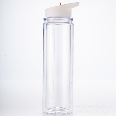 acheter Bouteille d'eau à double couche à poignée à paillettes, bouteille d'eau sportive portable avec couche intermédiaire pour insérer Bouteille d'eau RAS certifiée GRS fabrication en ligne