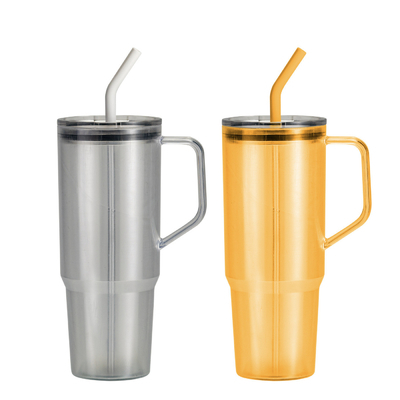 acheter Coupe à main unique personnalisable de 40 oz poupe à paille de grande capacité portable en plastique pour l' extérieur et les voyages online manufacture