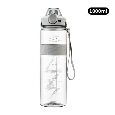 acheter Bouteille d'eau de Tritan claire légère de 1000 ml Bpa gratuit Portable en plastique Gradient Couleur Grande bouteille d'eau de sport Différentes couleurs à choisir fabrication en ligne