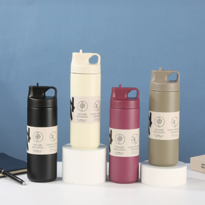 acheter Wholesale Of Cross-border Japanese 304 Stainless Steel Insulated Tumbler Spout Type Sports Water Cup Simple And Portable Sports Water Bottles fabrication en ligne