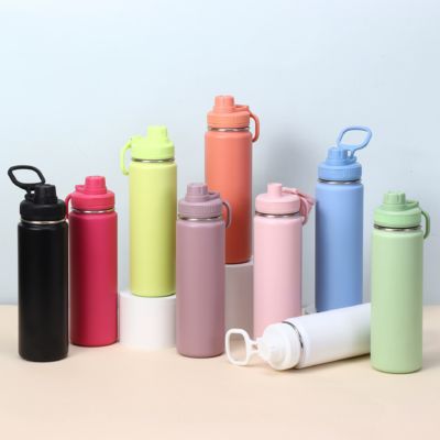 acheter Transfrontalier Amazon 304 en acier inoxydable 18 oz, 32 oz, 24 oz Pot d'espace Pot d'alpinisme Pot de sport portable Conservation de la chaleur fabrication en ligne