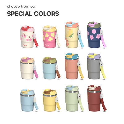 acheter Commerce extérieur transfrontalier personnalisé Gobelets isolants en flacons de café Double boisson boissons Tether eau Tumbler Voyage Gobelets isolants portables fabrication en ligne