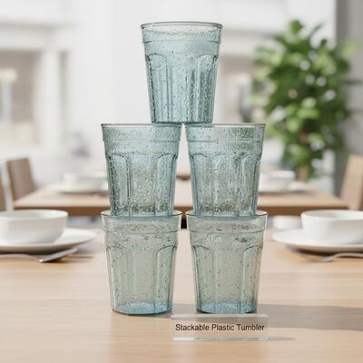acheter Gobelet empilable en plastique sans BPA à double paroi, durable et léger, idéal pour les restaurants, cafés et lieux d'événements fabrication en ligne