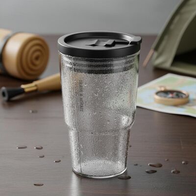 acheter Bouteille isotherme en plastique avec fermeture coulissante, double paroi, conçue pour les voyages, le camping et l'hydratation quotidienne fabrication en ligne