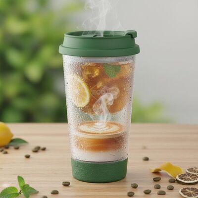 acheter Couvercle à fermeture coulissante pour gobelet en plastique, adapté aux boissons chaudes et froides, récipient de boisson réutilisable écologique fabrication en ligne
