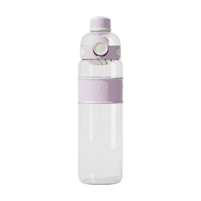 Bouteille d'eau en plastique Tritan à 750 ml/1000 ml de couleur multiple avec paille Portable Bouteille d'eau pop-up avec séparation de l'eau de thé Non-fuite facile à nettoyer