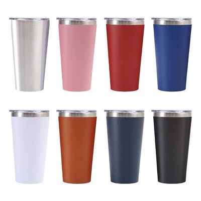 260/360/480/600/900ML Tambours en acier inoxydable en vrac avec couvercle Voiture sous vide Sus 304 Tambour isolé à l'épreuve des éclaboussures appliqué au bureau à domicile