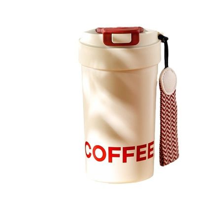 Coupe de café thermiquement isolée à double paroi 460ml avec revêtement en céramique