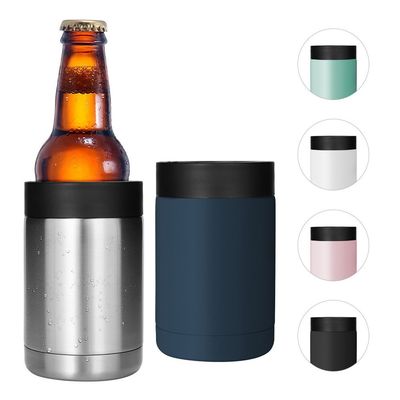 380ML personnalisé à double paroi bouteille à vide en acier inoxydable conserver à froid isolée refroidisseur de bière porte-monnaie Adapte toutes les canettes minces 16OZ facile à utiliser