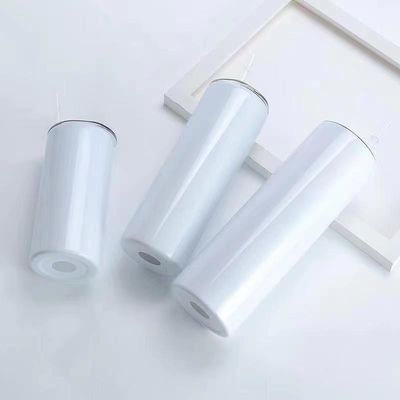 Bouteilles d'eau de sublimation en vrac 20 oz Légères minces en acier inoxydable à double paroi isolées Bouteilles d'eau de sublimation vides avec couvercle