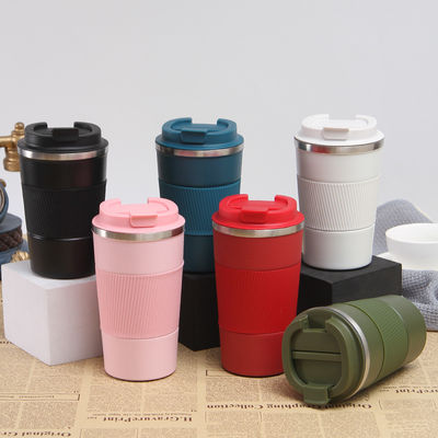 Étain inoxydable 12 oz isolation sous vide tasse de café de voyage étanche à déversements doubles coupes à parois pour garder chaud / glace café thé bière