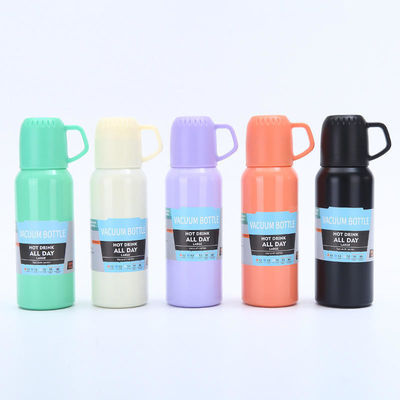 Bouteille d'eau isolée sous vide Thermo avec tasse 648ml / 22oz en acier inoxydable Bouteilles d'eau thermique Thermo Bouteille d'eau Thermo pour boissons chaudes et froides
