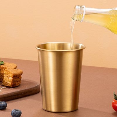 16 onces d'acier inoxydable Pint Coupe Set de 4 saines Incrémpables empilés-capables de boire des verres tasse de bière pour le bar à la maison extérieur