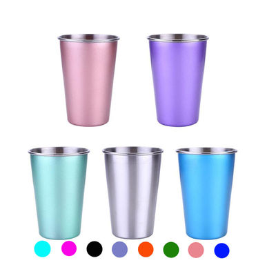 Un verre en acier inoxydable 6 oz verre à boire tasse à vin tasse à café incassable tasse à thé pour camping en plein air voyage argent