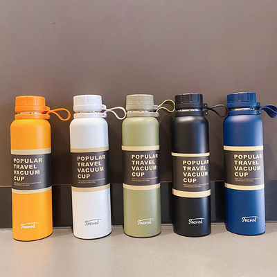Bouteille à vide pour enfants en plein air Logo personnalisé exclusif Grande capacité Bouteille d'acier inoxydable portable Bouteille d'eau de sport
