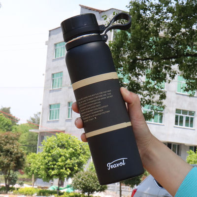 Tubules à double paroi en acier inoxydable Thermos Vacuum Drink Cup Warmer Mug Camping Eau Thé Bouteille de café avec couvercle