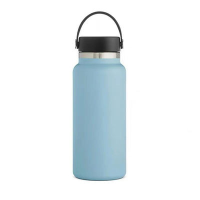 Bouteille d'eau en acier inoxydable en poudre enduite en acier inoxydable