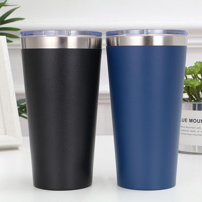 16 oz double mur isolé en acier inoxydable. tasse de voyage boissons chaudes et froides.