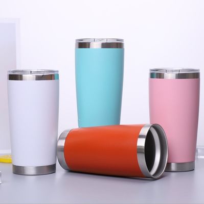 20 oz de tasse de voyage thermique en acier inoxydable avec couvercle à double paroi à vide isolée tasse de café pour le bureau à domicile sport 600 ml