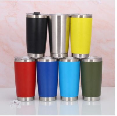 Logo personnalisé poudre enduite en acier inoxydable Tumbler régulier 2025 en gros en vrac personnalisé poudre 20 oz