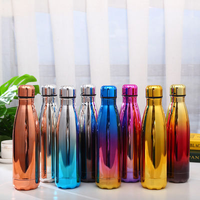 Bouteille d'eau en acier inoxydable 25 oz Peacock bleu triple couche sous vide contenant isolé garde les boissons froides pendant 48 heures et chaudes pendant 24 BPA libre