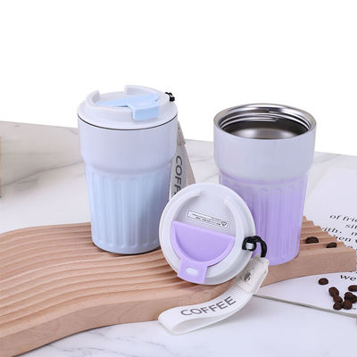 Coupe à café en acier inoxydable avec affichage numérique, double isolation sous vide