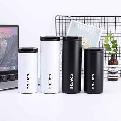 Coupe de café isolée 14 oz, 4 paquets de café de voyage, coupe de café isolée sous vide avec couvercle à vis étanche à fuite Coupe de café pour hommes et femmes pour boissons chaudes et froides