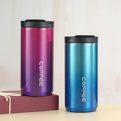 Coupe de café à double paroi en acier inoxydable isolée thermo voyage à vide Coupe de café, réutilisable, double paroi, boissons chaudes et froides Coupe de voyage, étanche aux déversements, maison, bureau et usage extérieur