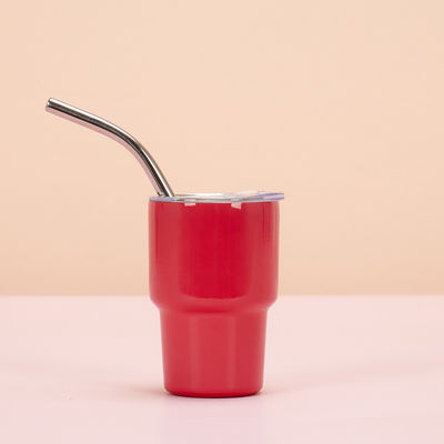 Mini Shot Tumblers 2OZ Blanc Rouge Vert Shot Verres Avec Des Pailles en acier inoxydable Xmas Party Cups Pour le Bar à domicile Thé Cocktails de café Boissons fournitures cadeaux