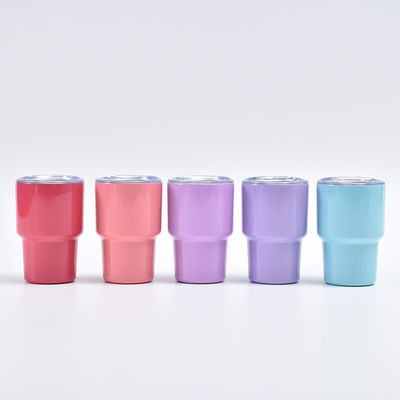 3 oz de mini-boîtes de verre avec paille et couvercle, 24 paquets de verres sublimation en acier inoxydable pour les mariages, bar à cocktails de whisky avec paille et couvercle.