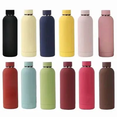 350/500/750/1000ML Eco-friendly isolé réutilisable en acier inoxydable Gym Bouteille d'eau de 1 litre Bouteille d'eau de sport en métal Protection de l'environnement