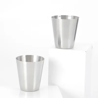 Coupe en acier inoxydable 2Pc 304 13,52 oz 400ml Coupe à eau inébranlable étanche à la rupture